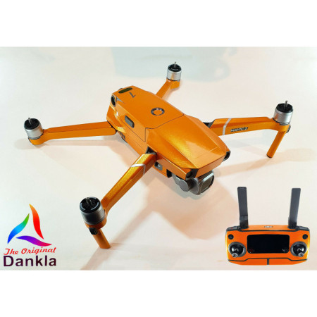 DJI MAVIC 2 PRO/ZOOM- SKIN - Metallic Mandarine - 3-5 Batterien / Folie / Wrap