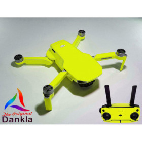 DJI MAVIC MINI - SKIN - NEON GELB -  / Folie / Decal / Wrap / Drohne / Zubehör