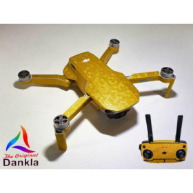 DJI MAVIC MINI - SKIN - HONEYCOMB GOLD - Folie / Decal / Wrap / Drohne