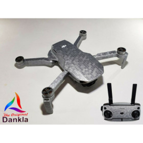 DJI MAVIC MINI - SKIN - HONEYCOMB SILBERGRAU - Folie / Decal / Wrap / Drohne