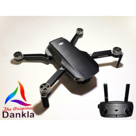 DJI MAVIC MINI - SKIN - ALU GRAU GEBÜRSTET - Folie / Decal / Wrap / Drohne