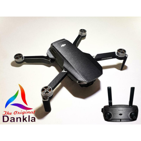 DJI MAVIC MINI - SKIN - ALU GRAU GEBÜRSTET - Folie / Decal / Wrap / Drohne
