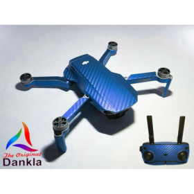 DJI MAVIC MINI - SKIN - CARBON BLAU - Folie / Decal / Wrap / Drohne