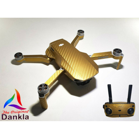 DJI MAVIC MINI - SKIN - CARBON GOLD - Folie / Decal / Wrap / Drohne