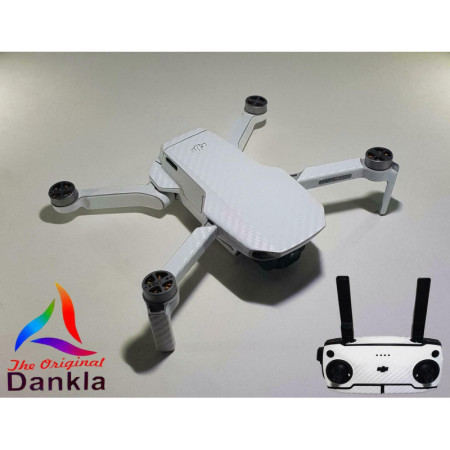 DJI MAVIC MINI - SKIN - CARBON WEISS - Folie / Decal / Wrap / Drohne