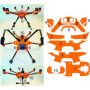 YUNEEC TYPHOON H 3 - SKIN - NEON ORANGE / Wrap / Decal / Foil / Zubehör