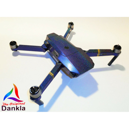DJI MAVIC PRO / PLATINUM - SKIN - METALLIC INTERGALACTIC BLUE - 3-5 Batterien