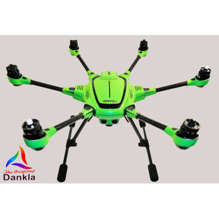 YUNEEC TYPHOON H 3 - SKIN - CARBON GRÜN / Wrap / Decal / Foil / Zubehör / Drohne