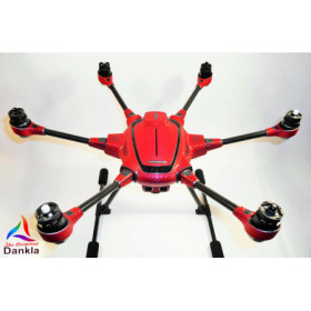 YUNEEC TYPHOON H 3 - SKIN - CARBON ROT / Wrap / Decal / Foil / Zubehör