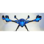 YUNEEC TYPHOON H - SKIN - Alu Blau geb. / blue brushed- Wrap/Decal/Folie/Drohne