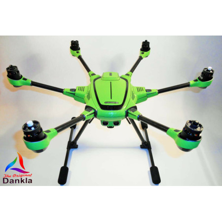 YUNEEC TYPHOON H - SKIN - Carbon Grün/green / Wrap / Decal / Foil/Folie / Drohne