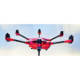YUNEEC TYPHOON H - SKIN - Chrom Rot / red / Wrap / Decal / Foil / Folie / Drohne