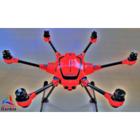 YUNEEC TYPHOON H - SKIN - NEON ROT / RED / Wrap / Decal / Foil / Folie / Drohne