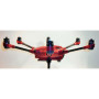YUNEEC TYPHOON H - SKIN - Carbon Rot/red / Wrap / Decal / Foil / Folie / Drohne