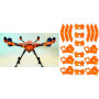 YUNEEC TYPHOON H - SKIN - NEON ORANGE / Wrap / Decal / Foil / Folie / Drohne