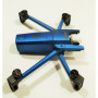 PARROT ANAFI- SKIN- ALU BLAU GEBÜRSTET - 3-5 Batterie - Drohne / Zubehör / Folie