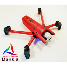 PARROT ANAFI- SKIN- ALU ROT GEBÜRSTET - 3-5 Batterie - Drohne / Zubehör / Folie