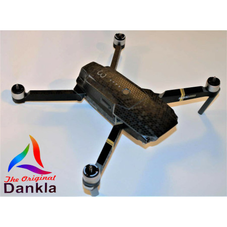 DJI MAVIC PRO/PLATINUM- SKIN - HONEYCOMB SCHWARZ - 3-5 Batterien /Drohne/Zubehör
