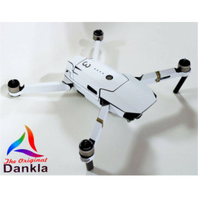 DJI MAVIC PRO / PLATINUM - SKIN - CARBON WEISS - 3-5 Batterien / Drohne /Zubehör