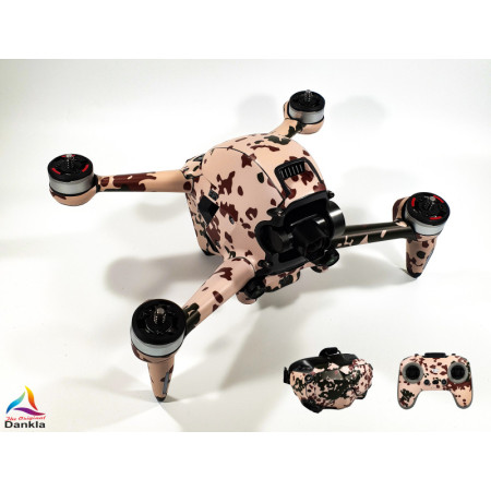 DJI FPV - SKIN - Design: Desert Camo + Goggles