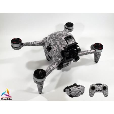 DJI FPV - SKIN - Design: DigiCamo Grau + Goggles