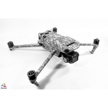 DJI MAVIC 3 - SKIN - DESIGN: DigiCamo Grau - 5 Batterien