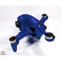 DJI FPV - SKIN - Chrom Blau