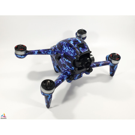 DJI FPV - SKIN - Design: DigiCamo Blau + Goggles
