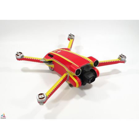 DJI Mini 3 Pro - Skin - Design: Feuerwehr ohne Schrift und Wappen