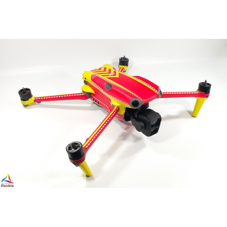DJI AIR 3 - SKIN - DESIGN: FEUERWEHR - ohne Schrift und Logos