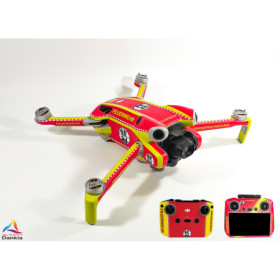 DJI MINI 4 PRO – SKIN – DESIGN: FEUERWEHR* + 10x Akku- sowie DJI RC2 + RC-N2 Folie