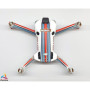 DJI MINI 4 PRO – SKIN – DESIGN: MARTINI RACING + 10x Akku- sowie DJI RC2 + RC-N2 Folie
