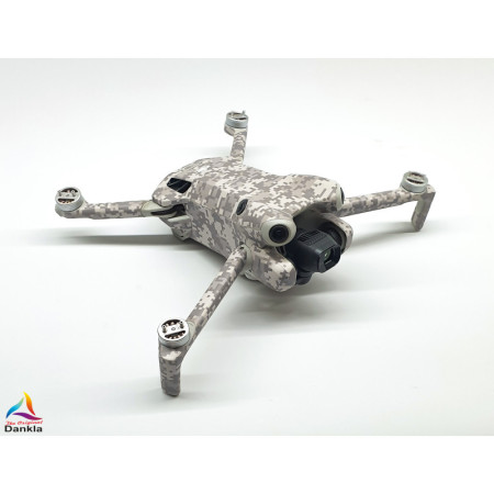 DJI MINI 4 PRO – SKIN – DESIGN: DIGICAMO GRAU + 10x Akku- sowie DJI RC2 + RC-N2 Folie
