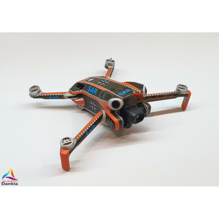 DJI MINI 4 PRO – SKIN – DESIGN: SAR + 10x Akku- sowie DJI RC2 + RC-N2 Folie