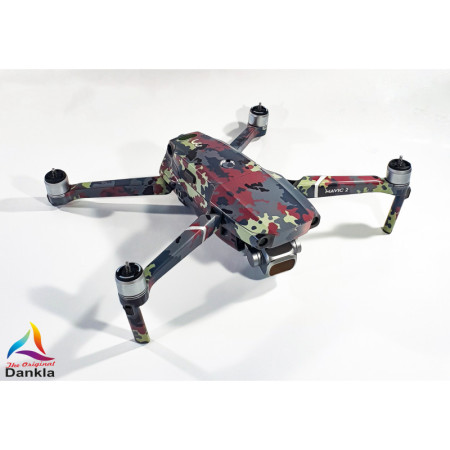 DJI MAVIC 2 PRO/ZOOM- SKIN - DESIGN: Flecktarn - 3-5 Batterien