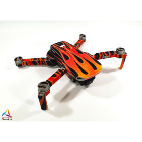 DJI MINI 4K - SKIN - DESIGN: FLAMES  - Decal - Wrap -  Folie