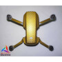DJI MINI 4K - SKIN - CARBON GOLD - Decal - Wrap - Folie