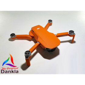 DJI MINI 4K - SKIN - CARBON ORANGE - Decal - Wrap - Folie