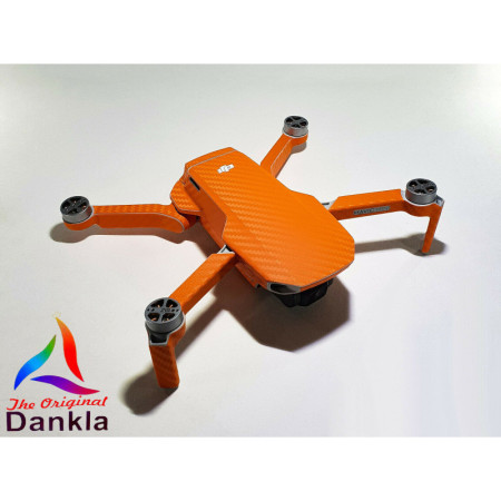 DJI MINI 4K - SKIN - CARBON ORANGE - Decal - Wrap - Folie