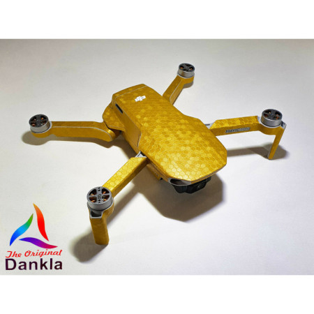DJI MINI 4K - SKIN - HONEYCOMB GOLD  - Decal - Wrap -  Folie