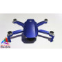 DJI MINI 4K - SKIN- ALU BLAU GEBÜRSTET/BLUE BRUSHED- Decal - Wrap - Folie