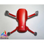 DJI MINI 4K - SKIN - ALU ROT GEBÜRSTET / RED BRUSHED - Decal - Wrap - Folie