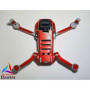 DJI MINI 4K - SKIN - ALU ROT GEBÜRSTET / RED BRUSHED - Decal - Wrap - Folie