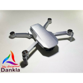 DJI MINI 4K - SKIN - ALU SILBER GEBÜRSTET / SILVER BRUSHED - Decal - Wrap - Folie