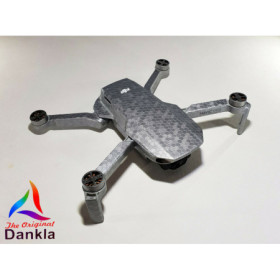 DJI MINI 4K - SKIN - HONEYCOMB SILBERGRAU /  SILVERGREY - Decal - Wrap - Folie