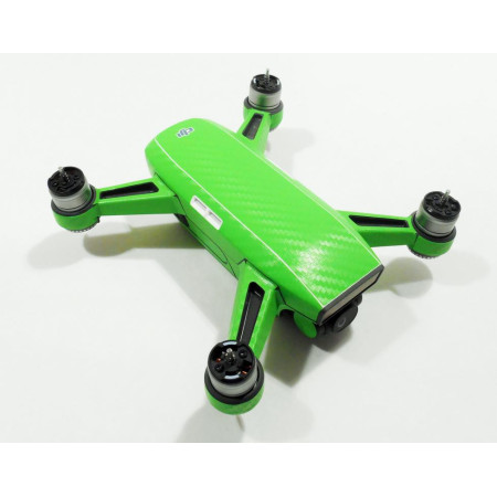 DJI SPARK - SKIN - Carbon Grün - Decal - Wrap - Folie