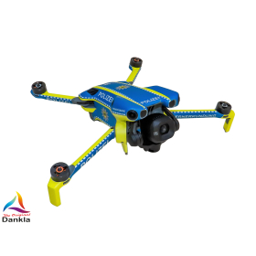 DJI Mini 5 Pro - Skin - Design: Polizei* - inkl. 6x Batteriefolie und RC-N3 + RC2 Controllerfolie