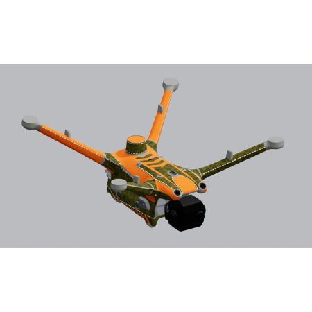copia de DJI M4TD – SKIN – DESIGN: Camo Blau - Individualisierbar