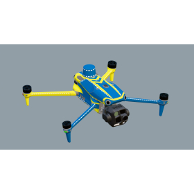 DJI M4TD – SKIN – DESIGN: Polizei ohne Alles - Individualisierbar