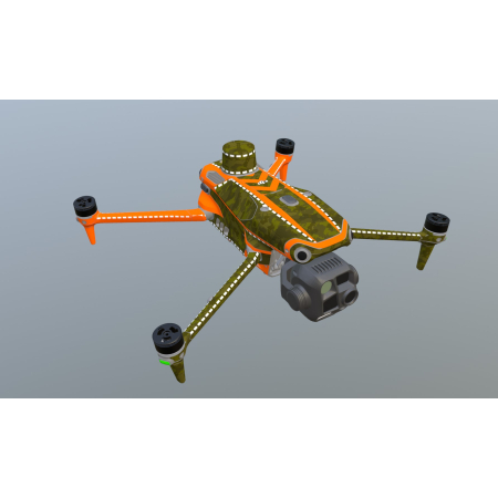 DJI M4T – SKIN – DESIGN: SAR ohne Alles - Individualisierbar